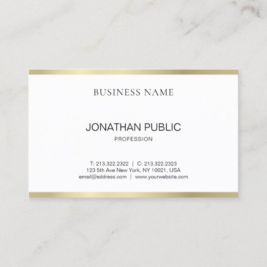 Eenvoudig vormig professioneel design, modern visitekaartje (Achterkant)