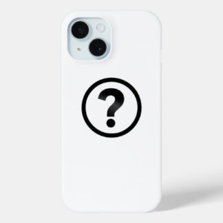 Eenvoudig vraagteken iPhone 15 case