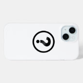 Eenvoudig vraagteken Case-Mate iPhone case (Achterkant (horizontaal))
