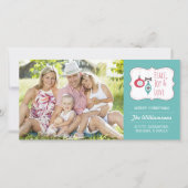 Eenvoudig Vrede, vreugde en liefde Kerstkaart (Voorkant)