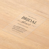 Eenvoudig Vrijgezellenfeest Acryl Uitnodigingen (Laagn)