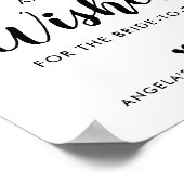 Eenvoudig vrijgezellenfeest advies en wensen teken poster (Hoek)