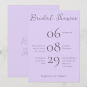 Eenvoudig Vrijgezellenfeest met minimale monogram  Kaart (Voorkant / Achterkant)