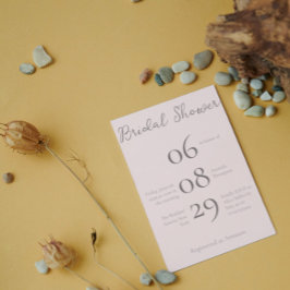 Eenvoudig Vrijgezellenfeest met minimalistisch bei Kaart