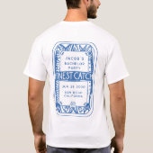 Eenvoudig vrijgezellenfeest Vist jongens weekendje T-shirt (Achterkant)