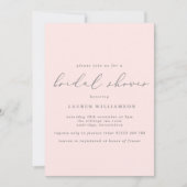 Eenvoudig Vrijgezellenfeest voor Blush en Gray Cal Kaart (Voorkant)