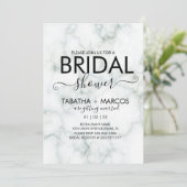 Eenvoudig Vrijgezellenfeest voor Elegant Marble Sc Kaart (Staand voorkant)