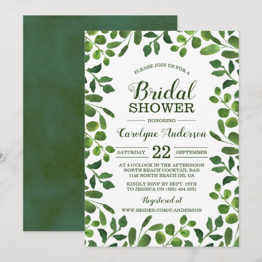 Eenvoudig Vrijgezellenfeest voor lentevloeistof Kaart (Voorkant / Achterkant)