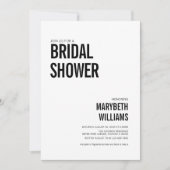 Eenvoudig Vrijgezellenfeest voor typografie Kaart (Voorkant)