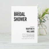 Eenvoudig Vrijgezellenfeest voor typografie Kaart (Staand voorkant)