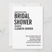 Eenvoudig Vrijgezellenfeest voor typografie Kaart (Voorkant)