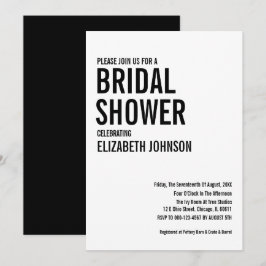 Eenvoudig Vrijgezellenfeest voor typografie Kaart