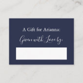 Eenvoudig Vrijgezellenfeest wit en marineblauw Informatiekaartje (Achterkant)