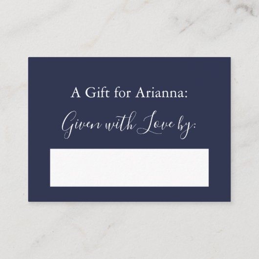 Eenvoudig Vrijgezellenfeest wit en marineblauw Informatiekaartje (Achterkant)