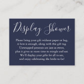 Eenvoudig Vrijgezellenfeest wit en marineblauw Informatiekaartje (Voorkant)