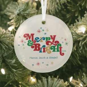 Eenvoudig vrolijk en helder foto keramisch Ornamen Glas Ornament