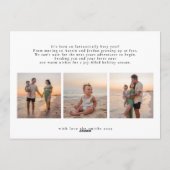 Eenvoudig vrolijk kerstfeest | 6 fotocollage geluk feestdagenkaart (Achterkant)