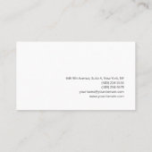 Eenvoudig Vrouwelijk Minimalistisch Roze Wit Visitekaartje (Achterkant)