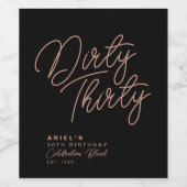 Eenvoudig vuil Dertig aangepast vaderdaglabel Wijn Etiket (Enkel label)