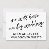 Eenvoudig wanneer we je kunnen knuffelen uitgestel kaart (Voorkant)