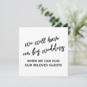 Eenvoudig wanneer we je kunnen knuffelen uitgestel kaart (Staand voorkant)