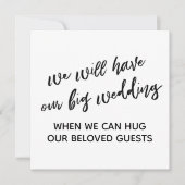 Eenvoudig wanneer we je kunnen knuffelen uitgestel kaart (Voorkant)