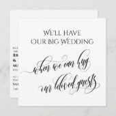 Eenvoudig wanneer we je kunnen knuffelen uitgestel kaart (Voorkant / Achterkant)