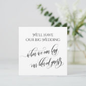 Eenvoudig wanneer we je kunnen knuffelen uitgestel kaart (Staand voorkant)