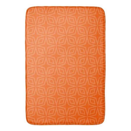 Eenvoudig warm oranje badmat (Voorkant Verticaal)