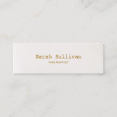 Eenvoudig Warm White — legant Professional Mini Visitekaartje (Voorkant)