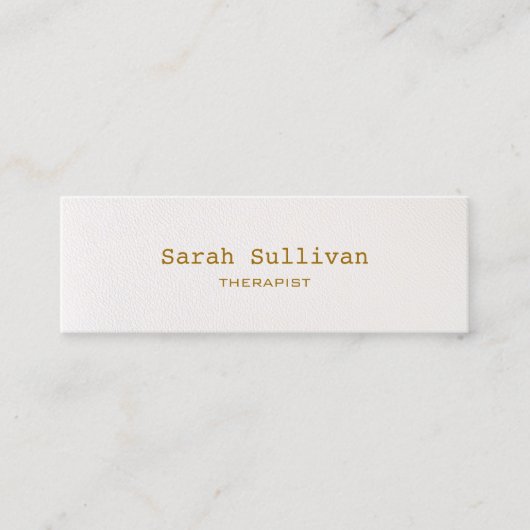 Eenvoudig Warm White — legant Professional Mini Visitekaartje (Voorkant)