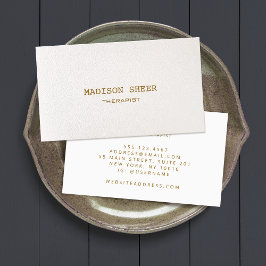 Eenvoudig Warm White — legant Professional Visitekaartje