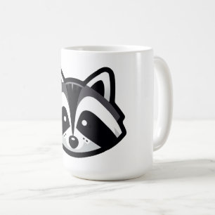 Eenvoudig wasbeerontwerp koffiemok