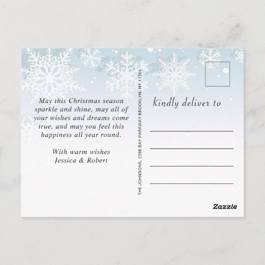 Eenvoudig wat een jaar kerstfeestdag groet briefkaart (Achterkant)