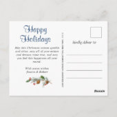 Eenvoudig wat een jaar kerstfeestdag groet briefkaart (Achterkant)