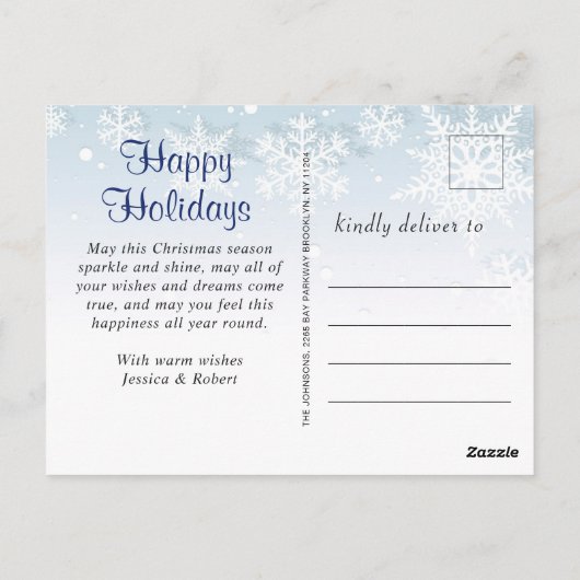 Eenvoudig wat een jaar kerstfeestdag groet briefkaart (Achterkant)