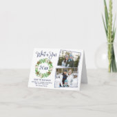 Eenvoudig wat een jaar prettig kerstfeest 3 kaart (Voorkant)