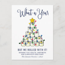 Eenvoudig wat een kerstgroet van een jaar