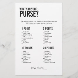 Eenvoudig wat er in je Purse Vrijgezellenfeest gam