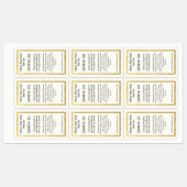 Eenvoudig waterdicht douchegel productetiket labels (Vel)