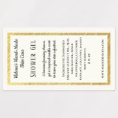 Eenvoudig waterdicht douchegel productetiket labels (Design 2)