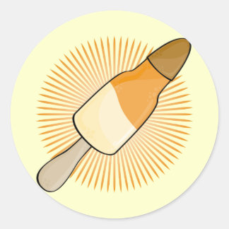 eenvoudig waterijs ronde sticker