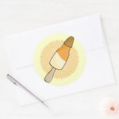 eenvoudig waterijs ronde sticker (Envelop)