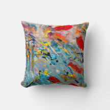 Eenvoudig waterkleurkussen