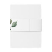 Eenvoudig Waterverf Dieprode Bloem Monogram Uitnodigingen Wikkel (Achterkant Voorbeeld)