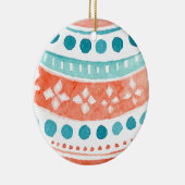 Eenvoudig Waterverf kerstpatroon | ORNAMENT (Rechts)