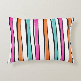 Eenvoudig Waterverf streeppatroon Decoratief Kussen