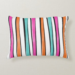 Eenvoudig Waterverf streeppatroon Decoratief Kussen