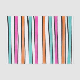 Eenvoudig Waterverf streeppatroon Tissuepapier