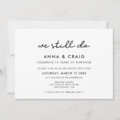 Eenvoudig We doen nog steeds bruiloft Gelofte verl Kaart (Voorkant)